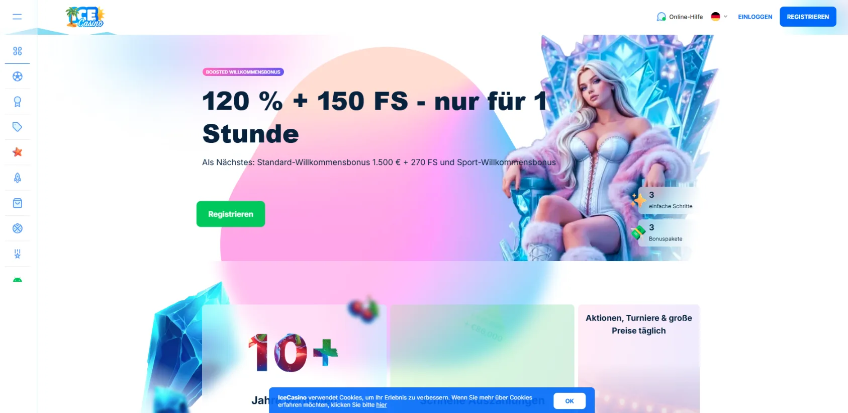 Ice Casino Screen